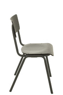 Chair Wood/Metal Black