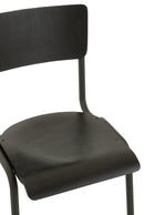Chair Wood/Metal Black