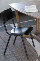 Chair Wood/Metal Black