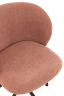 Chair Turn/Up/Down Textile Light Pink