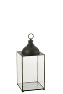 Lantern Hagrid Glass/Iron Black M