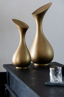 Vase Olivia Aluminium Gold Large