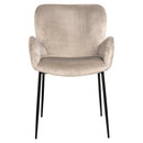 Stoel Amber khaki velvet fire retardant - Majorr