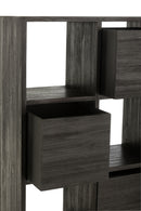 Cabinet With Drawers Recycle Teak Black