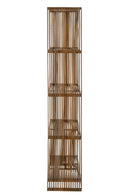 Bookcase 4 Shelves Recycle Teak Natural