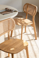 Chair Peanut Teak Wood Natural