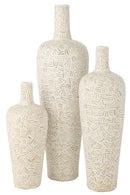 Vase Lauwra Cement White Large