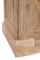 Bar Cabinet 2 Drawers Rectangular Wood Natural
