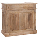 Bar Cabinet 2 Drawers Rectangular Wood Natural