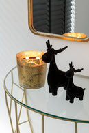 Scented Candle Deluxe Glass Gold/Black Medium-80H