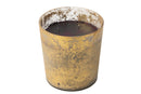 Scented Candle Deluxe Glass Gold/Black Large-140H