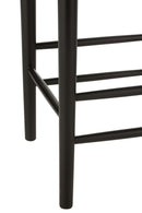 Bar Chair Orient Beech Wood/Rope Black