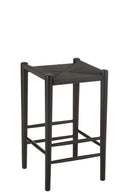 Bar Chair Orient Beech Wood/Rope Black