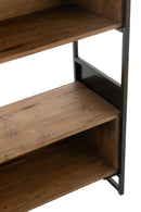 Shelf Rustik Recycled Wood/Metal Black/Natural Small