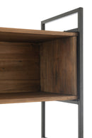 Shelf Rustik Recycled Wood/Metal Black/Natural Small