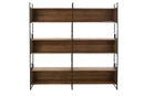 Shelf Rustik Recycled Wood/Metal Black/Natural Large