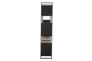 Shelf Rustik Recycled Wood/Metal Black/Natural Large