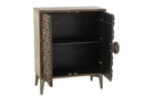 Armoire 2 portes en bois de manguier/MDF marron