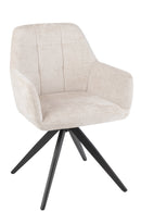 Chair Louna Iron/Acrylic Ivory