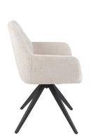 Chair Louna Iron/Acrylic Ivory