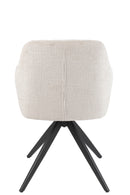 Chair Louna Iron/Acrylic Ivory