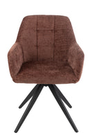 Chair Louna Iron/Acrylic Brown