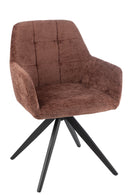 Chair Louna Iron/Acrylic Brown