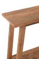 Console Square Recycled Wood Natural