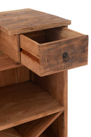 Bar 2 Drawers Recycled Wood  Natural