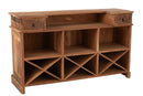 Bar 2 Drawers Recycled Wood  Natural