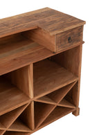 Bar 2 Drawers Recycled Wood  Natural
