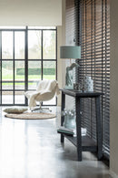 Console Square Mango Wood Black