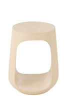 Table d'appoint Pod en bois de manguier beige