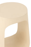 Table d'appoint Pod en bois de manguier beige