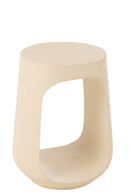 Table d'appoint Pod en bois de manguier beige