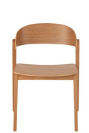 Chair Laga Oak Wood/Metal Black