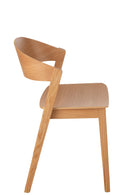 Chair Laga Oak Wood/Metal Black