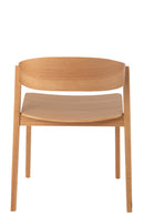 Chair Laga Oak Wood/Metal Black