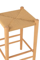 Bar Chair Orient Beech Wood/Rope Natural