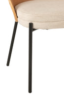 Chair Lone Ply Wood/Metal Natural/Beige