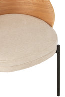 Chair Lone Ply Wood/Metal Natural/Beige