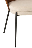 Chair Lone Ply Wood/Metal Brown/Grey