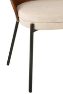 Chair Lone Ply Wood/Metal Brown/Grey