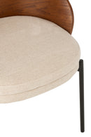 Chair Lone Ply Wood/Metal Brown/Grey