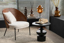 Lounge Chair Lone Ply Wood/Metal Brown/Grey