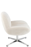 Lounge Chair Chill Metal/Plywood Cream/Silver