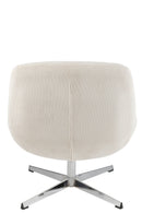 Lounge Chair Chill Metal/Plywood Cream/Silver