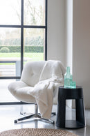 Lounge Chair Chill Metal/Plywood Cream/Silver