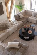 Sofa Grid Poplar Wood/Foam Beige