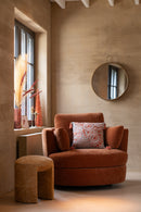 Chair Swivel Poplar Wood/Foam Rusty